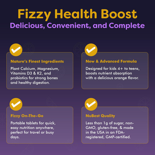 Nubest Tall Fizzy Multivitamínico Efervescente Niños 10 Tabs