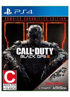 Jogo Ps4 Call Of Duty Black Ops 3 Zombies Chronicles Fisica