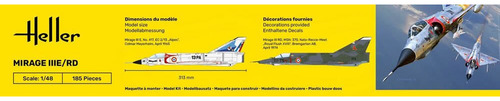 Avião Mirage Iii E / Rd Kit Heller 1/48 Molde Kinetic