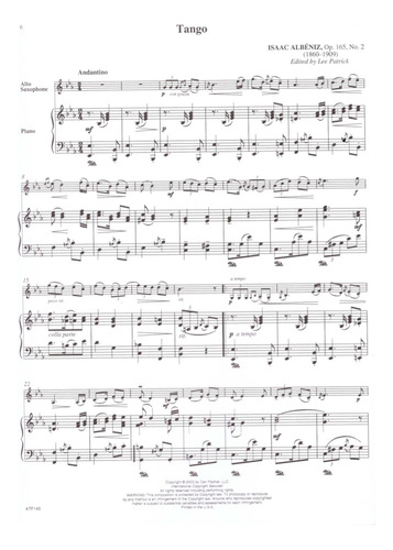 Solos For Alto Saxophone: 41 Recital Pieces With Piano Accom