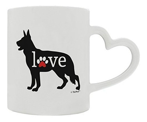 Regalo Del Pastor Alemán Amor Perro Pata Impresiones Dueñ