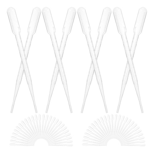 100 Unidades De 3 Ml De Pipetas De Transferência De Plástico