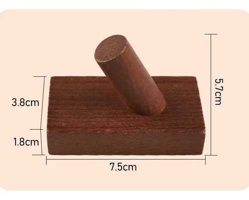 Soporte Para Caña De Pescar Para Montaje En Marrón Oscuro