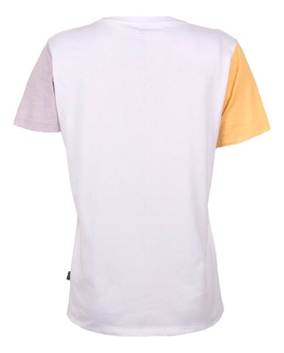 Converse Remera Lifestyle Mujer As Cb M Blanco-lila-amar Fuk