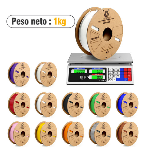 Futur 3d Filamento Pla+ Impresora 3d De 1,75 Mm/1 Kg Pla+ Color Verde