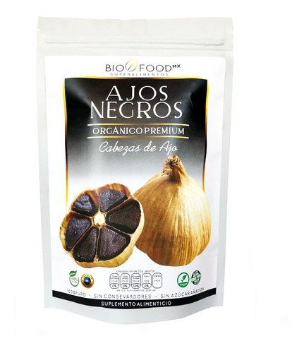 Ajo Negro Biofoodmx Organico Premium Original Gourmet 500g