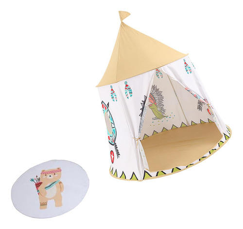 Tienda De Campaña Tipo Tipi Con Forma De Castillo De
