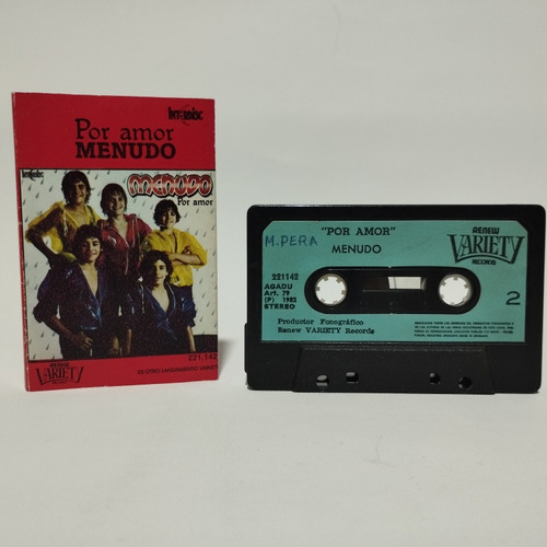 Menudo  Por Amor Cassette Variety 1982