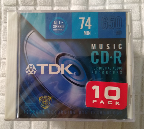 Cds Audio Digital Tdk -maxell ,74 Min. Remato Lote 100 Und