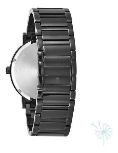 Imagen 2 de 7 de 98d144 Reloj Bulova Diamantes Hombre Negro