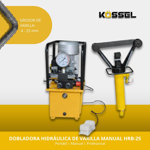 Doblador De Varilla Hidráulico (eléctrico 14 - 40 Mm) By Jöm