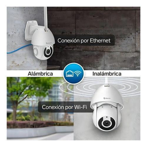 Câmera de segurança Steren CCTV-235 Smart Home 360 com resolução 3MP - branco