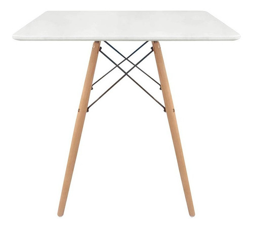 Eames Mesa Cuadrada Base Eiffel 80 E