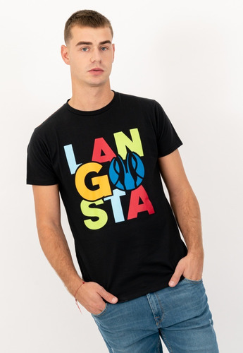 Remeras Hombre Manga Corta Lgs Estampada Langosta