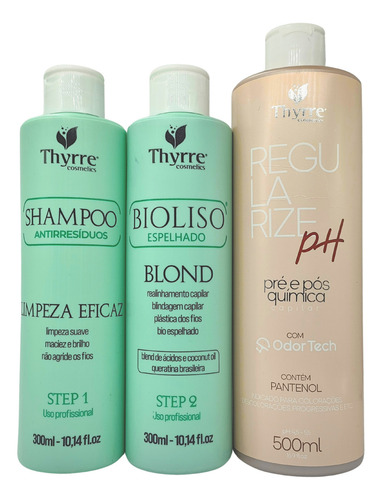 Kit Progressiva Bioliso 300ml + Regularize Ph 500ml Thyrre