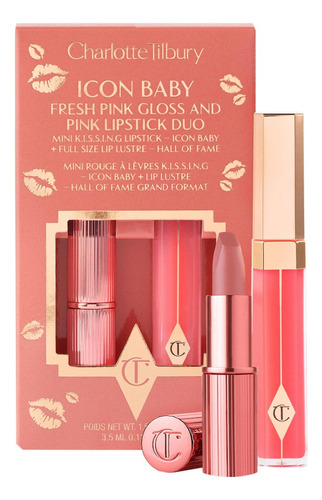 Charlotte Tilbury K.i.s.s.i.n.g Lipstick And Lip Gloss Duos Color Icon Baby
