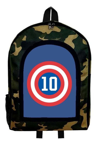 Mochila Camuflada Capitan America Nueva Colección Modelo 43