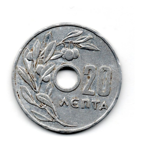 Moneda Grecia 20 Lepta Año 1954 Km#79