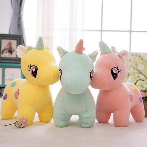 Unicornio Pony Peluche 23 Cm Corazón Amor Kawaii