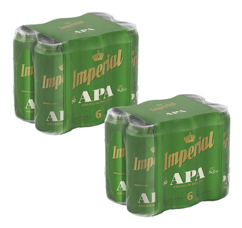 Imagen 1 de 4 de Cerveza Imperial Apa Lata 473cc X 12u