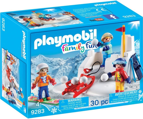 Playmobil 9283 Juego De Guerra De Bolas De Nieve En Stock!!