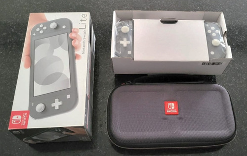 Nintendo Switch Lite 32 Gb Gris Con Caja + Estuche Original