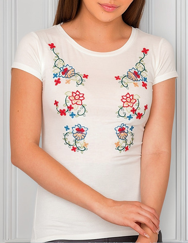 Set De 2 Blusas Playera Cuello Redondo Talla Ch M-821-1