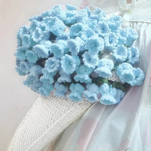 Manta De Flores De Ganchillo Hecha A Mano Con Rosas Pastel P
