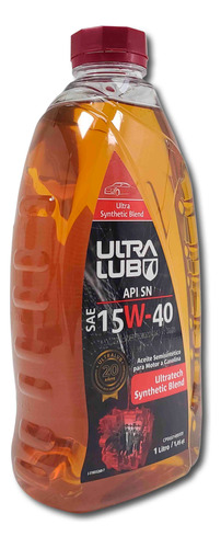 Aceite De Motor 15w40 Semisintetico Original Ultralub