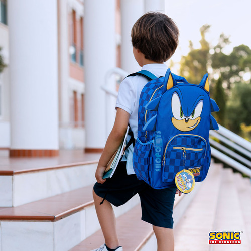 Mochila Ruz Escolar Primaria Sonic 174792 Color Azul Acero