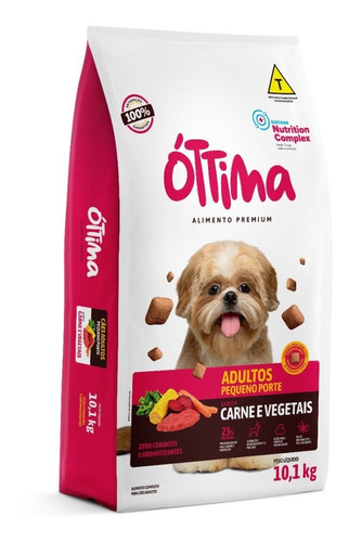 Ração Óttima Pet Premium Cães Adultos 10,1 Kg Porte Pequeno