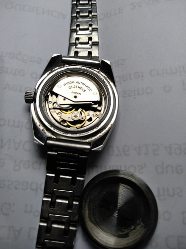 Relógio Ricoh Antigo Funcionando Feminino N Tissot Omega Sil