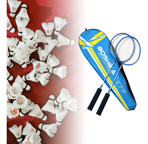 2x Raquetas De Bádminton Juego De Raquetas De Azul