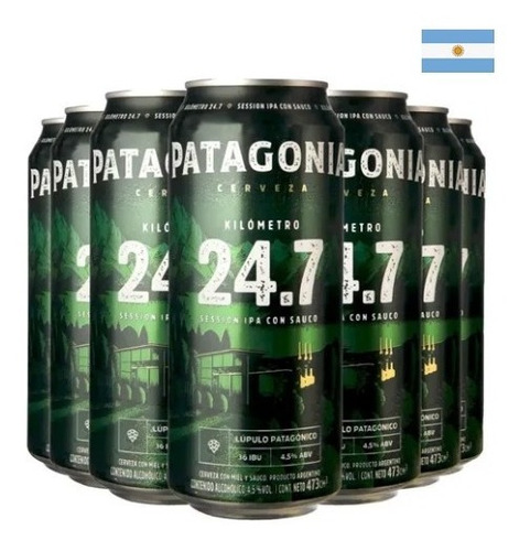 Cerveza Patagonia Ipa 24.7 473 Ml X 6 Unidades