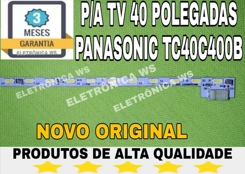 Barra De Led Panasonic Tc40c400b Com Fita Dupla Face.