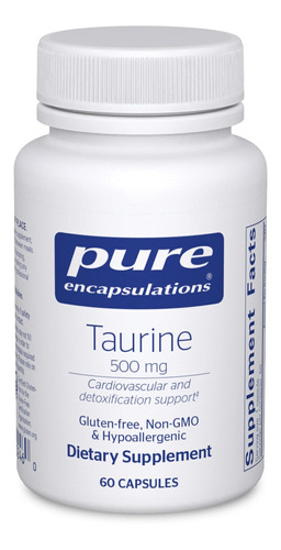 Pure Encapsulations Taurina 500 Mg | Suplemento De Aminoác.