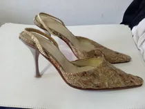 Comprar Zapatos Maggio Rossetto Cuero Tela Glitter Oportunidad!
