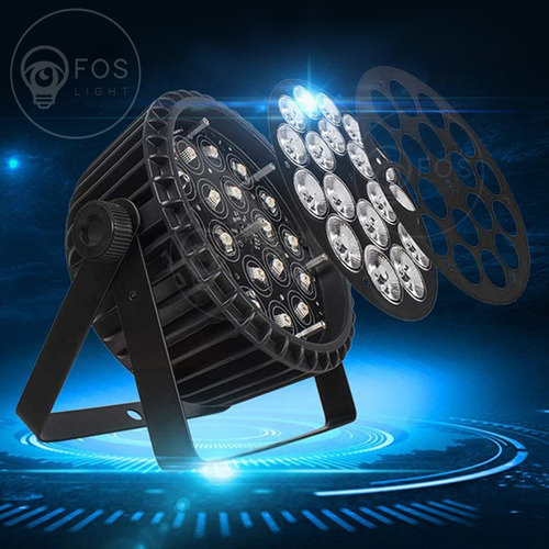 8x Canhão Refletor 18 Leds 18w Rgbwa+ Uv 6n1 Hexaled Dmx Djs