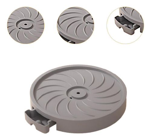 Soporte Rodante Para Con Ruedas, Base De 43cm X 6,5cm Gris
