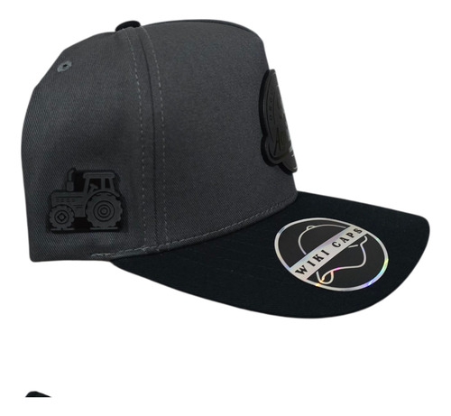 Gorra Orgullosamente Agricultor + Tractor Placa Wiki Caps Gris Broche Ajustable