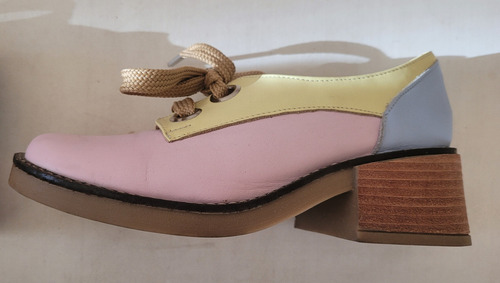 Zapatos Mujer Cuero Miye Número 37 Divinos !!!!! Tres Colores 37 (Usado)