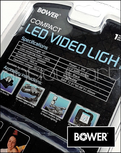 A64 Luz Led Video Bower 36 Brazo Zapata 2 Baterias Cargador (Usado)