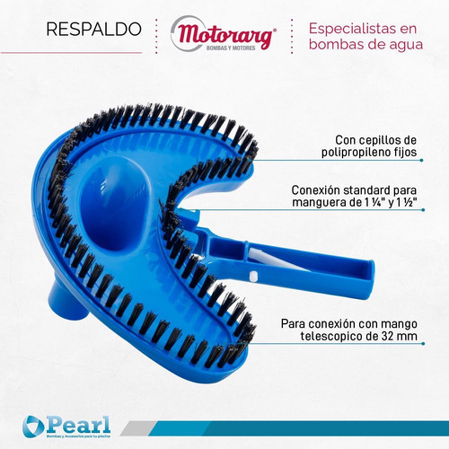 Imagen 3 de 8 de Barrefondo Limpia Piletas Liviano Pearl