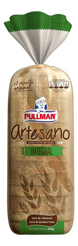 Pão de Forma Integral Pullman Artesano Pacote 500g