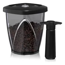 Comprar Frasco Cafe Hermetico 1,3 L Con Bomba De Vacio Vacuvin Color Negro