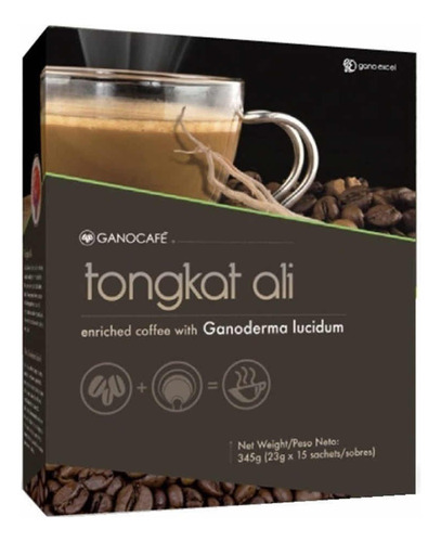 Tongkat Ali Ganoderma Lucidum 1 Caja Con 15 Sobres De 23g