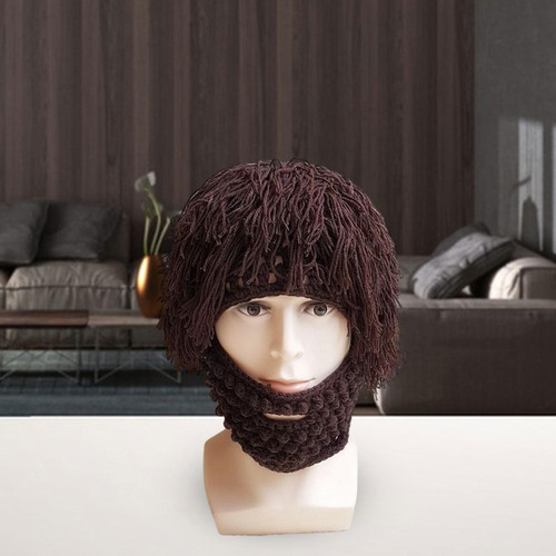 Gorro De Punto Con Barba, Gorro De Punto, Gorro De Invierno,