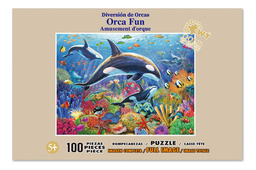 Rompecabezas Wuundentoy Gold Edition Orca Fun 100 Pzas