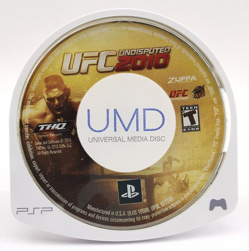 Ufc Undisputed 2010 Psp * R G Gallery (Usado)