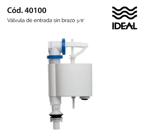 Valvula Entrada Universal 3/8 Mochila Inodoro Ideal 40100